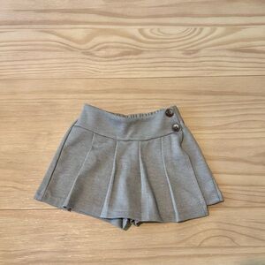 Toddler Pleated Skort with Button Detail